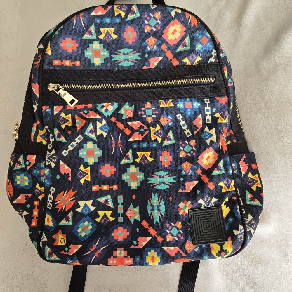 Colorful Aztec Print Backpack
